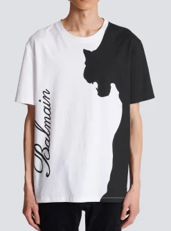 Balmain Tiger Print Short-sleeved T-shirt