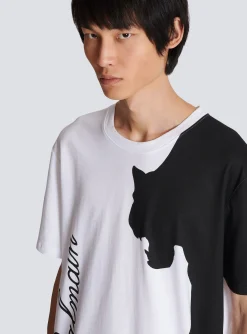 Balmain Tiger Print Short-sleeved T-shirt