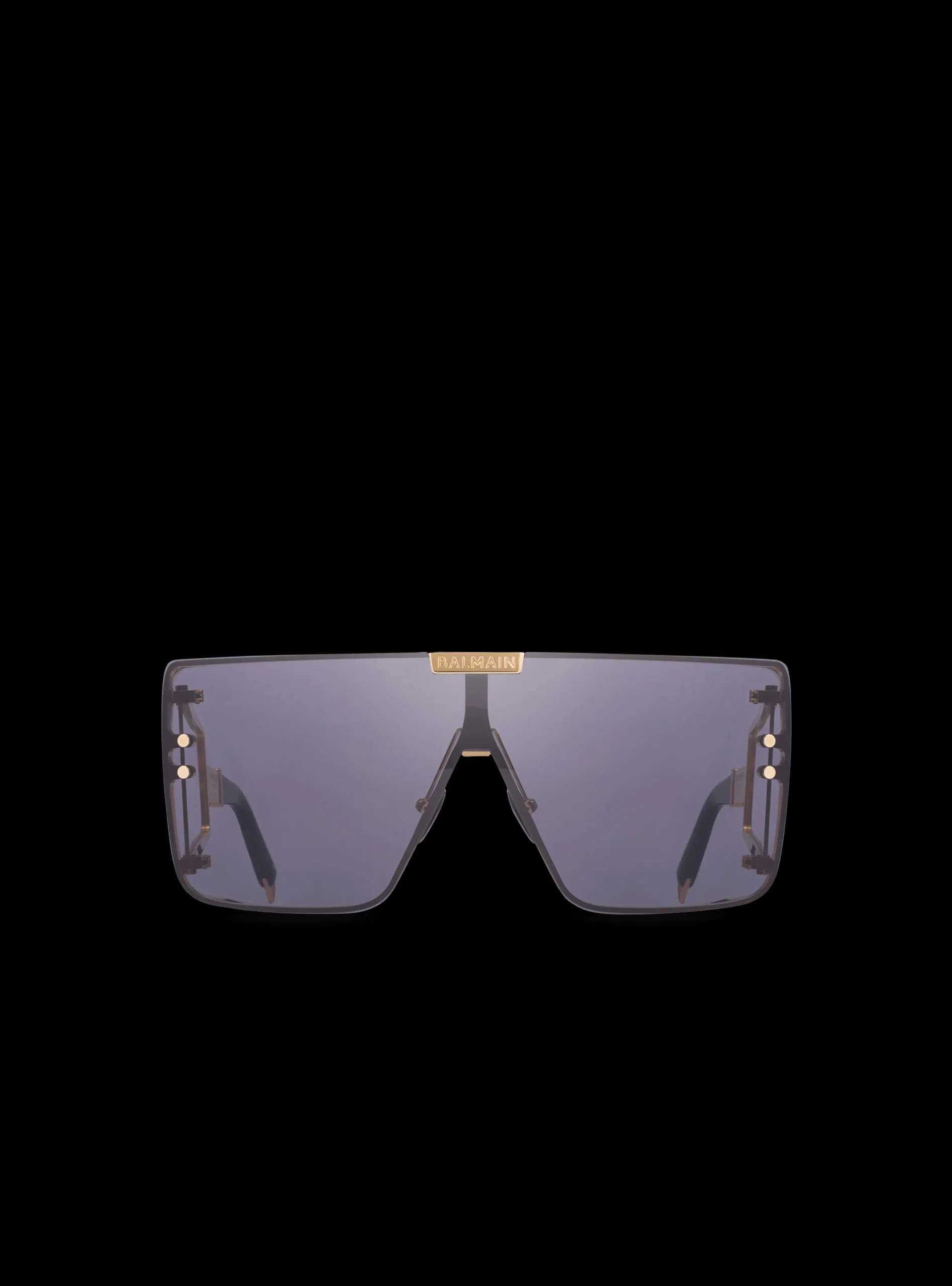 Women Balmain Titanium Shield-shaped Wonder Boy Sunglasses