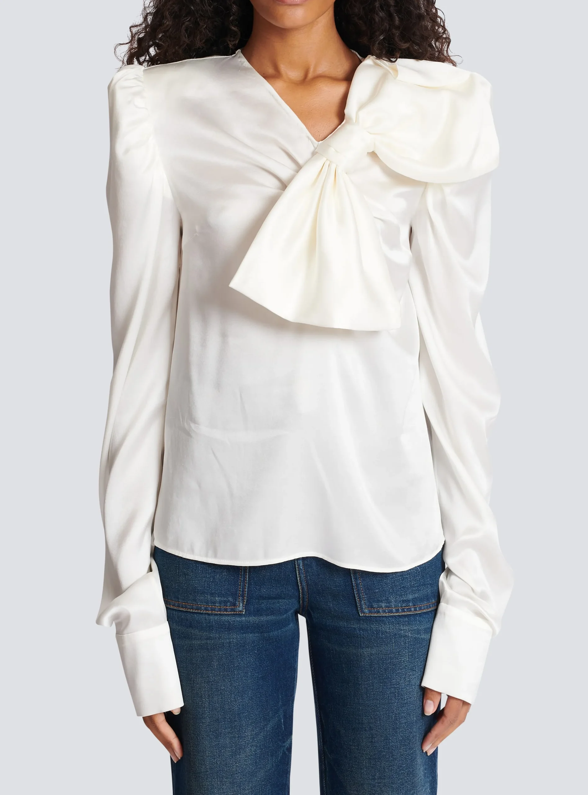 Women Balmain Top With A Large Bow