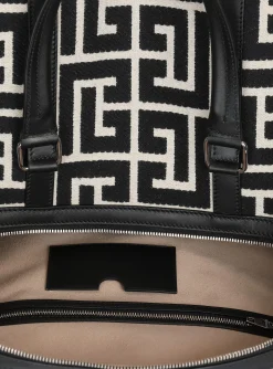 Balmain Travel Bag With Jacquard Maxi Monogram