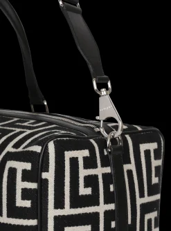 Balmain Travel Bag With Jacquard Maxi Monogram