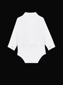Kids Balmain Trompe-l'oeil Waistcoat Bodysuit