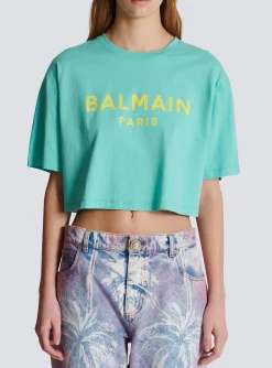 Women Balmain T-shirt With Paris Print