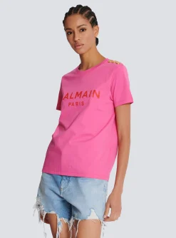 Women Balmain T-shirt With Paris Print