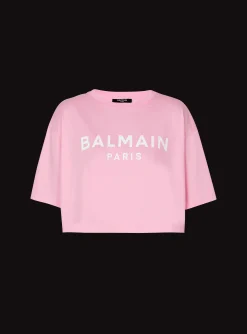 Women Balmain T-shirt With Paris Print
