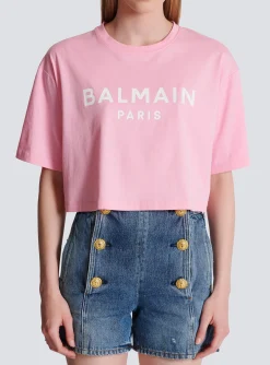 Women Balmain T-shirt With Paris Print