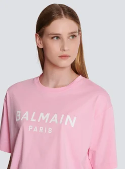 Women Balmain T-shirt With Paris Print