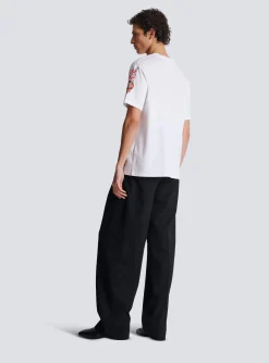 Balmain T-shirt With Racing Print