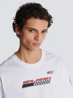 Balmain T-shirt With Racing Print