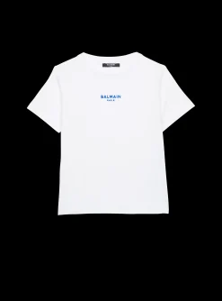 Kids/BOY Balmain T-shirt With Flocked Paris Logo