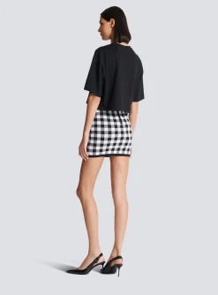 Women Balmain T-shirt With Laminated Logo