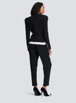 Women Balmain Two-tone Crepe Jacket
