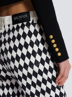 Women Balmain Two-tone Crepe Spencer Jacket