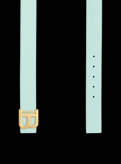 Women Balmain Two-tone Reversible Calfskin B-Belt