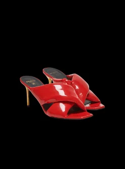 Women Balmain Uma Mules In Patent Leather