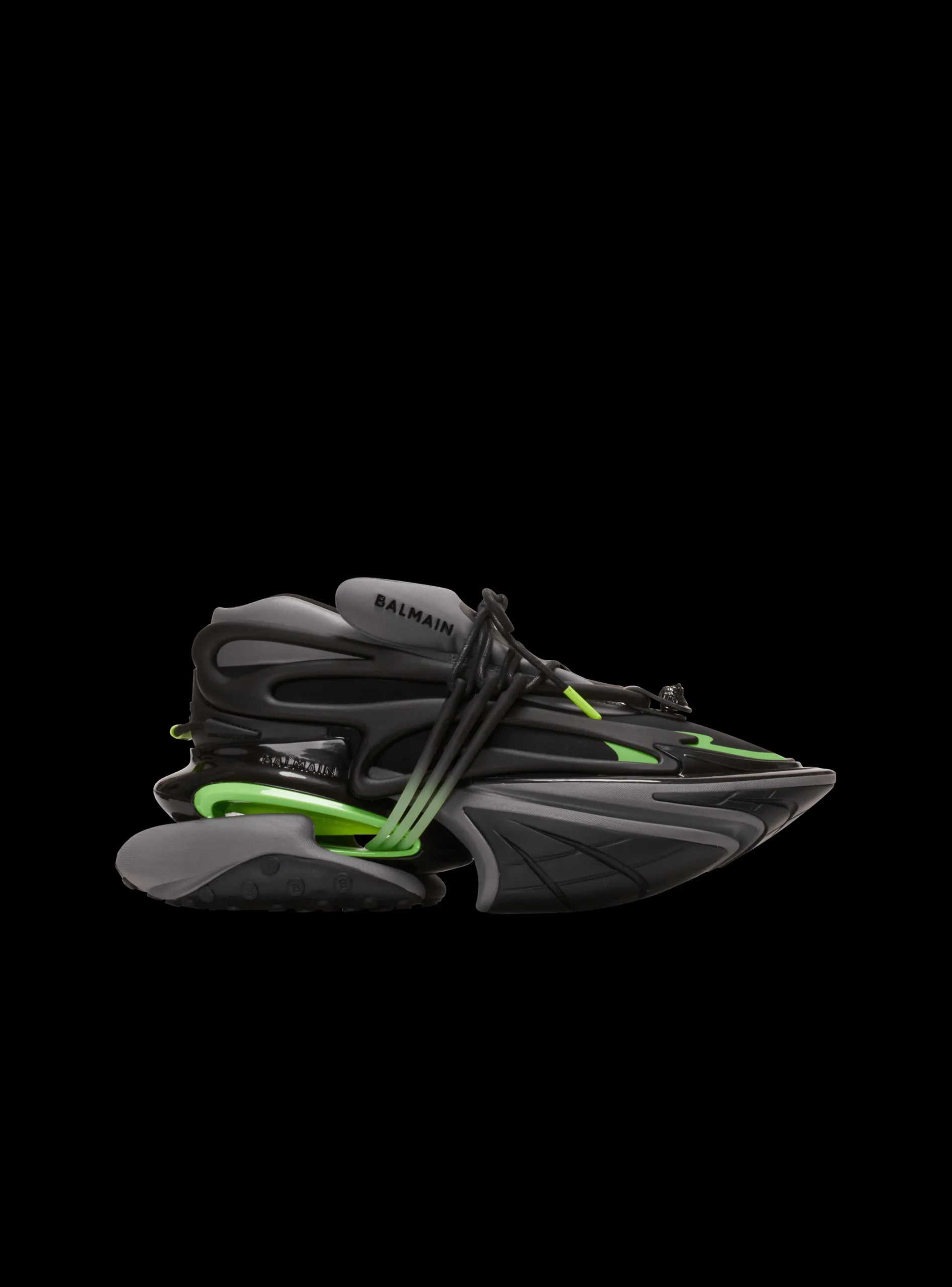 Balmain Unicorn Low Trainers In Neoprene And Calfskin