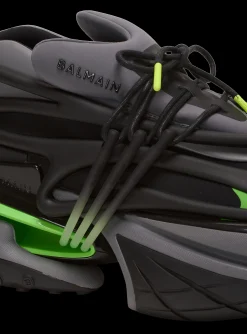 Balmain Unicorn Low Trainers In Neoprene And Calfskin