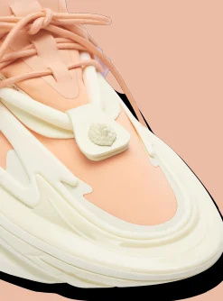 Women Balmain Unicorn Low-top Trainers In Neoprene And Calfskin