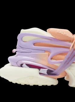 Women Balmain Unicorn Low-top Trainers In Neoprene And Calfskin