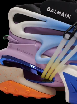 Balmain Unicorn Low-top Trainers In Neoprene And Leather