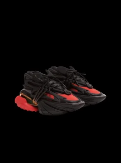 Balmain Unicorn Low-top Trainers In Neoprene And Leather