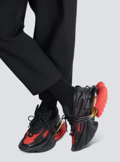 Balmain Unicorn Low-top Trainers In Neoprene And Leather