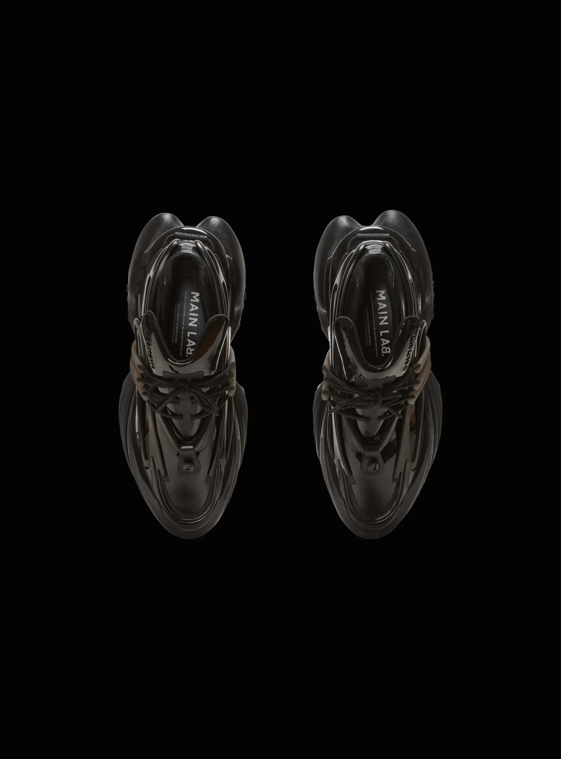Balmain Unicorn Main Lab Patent Leather Trainers