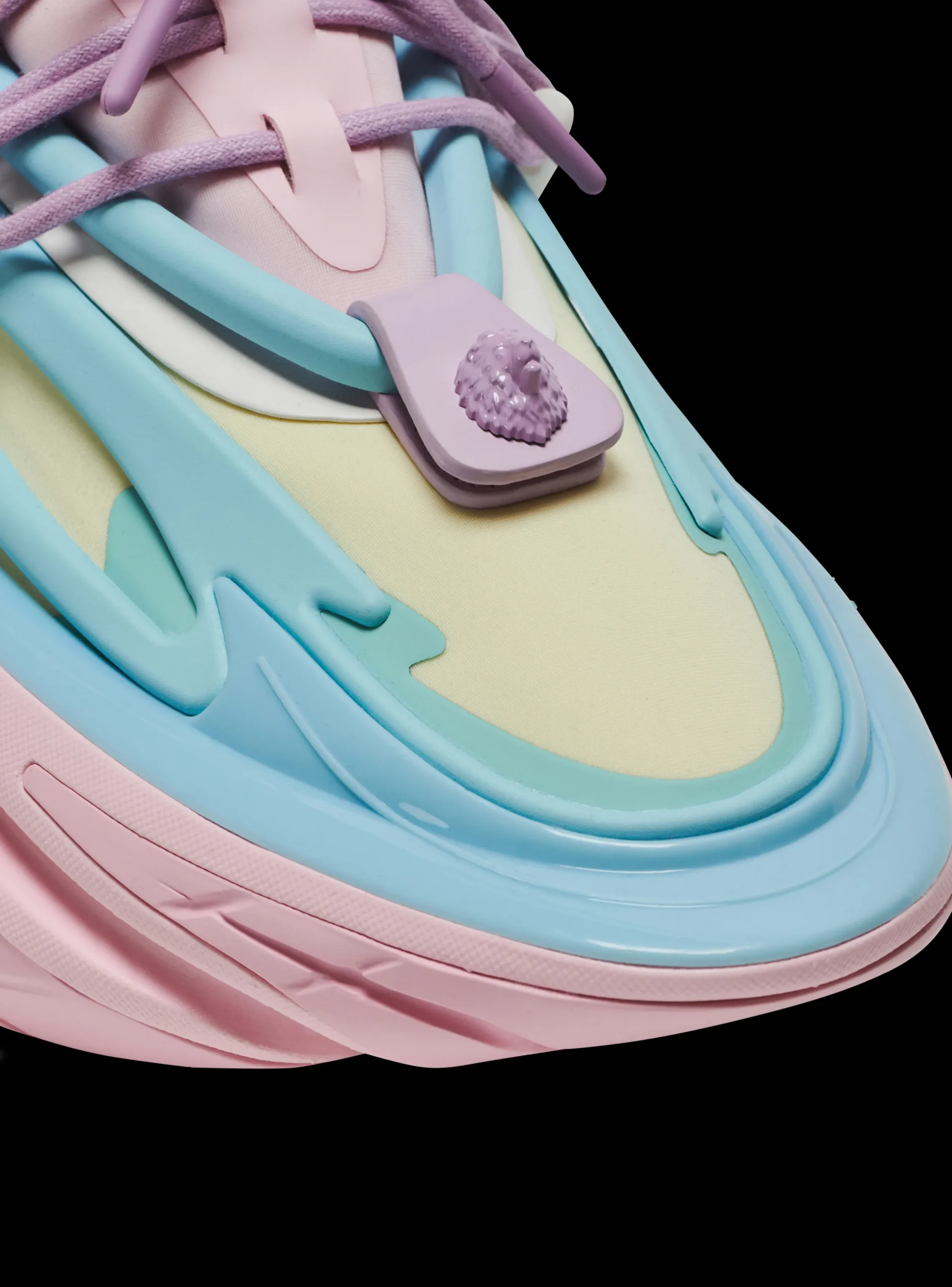 Women Balmain Unicorn Trainers In Neoprene And Leather