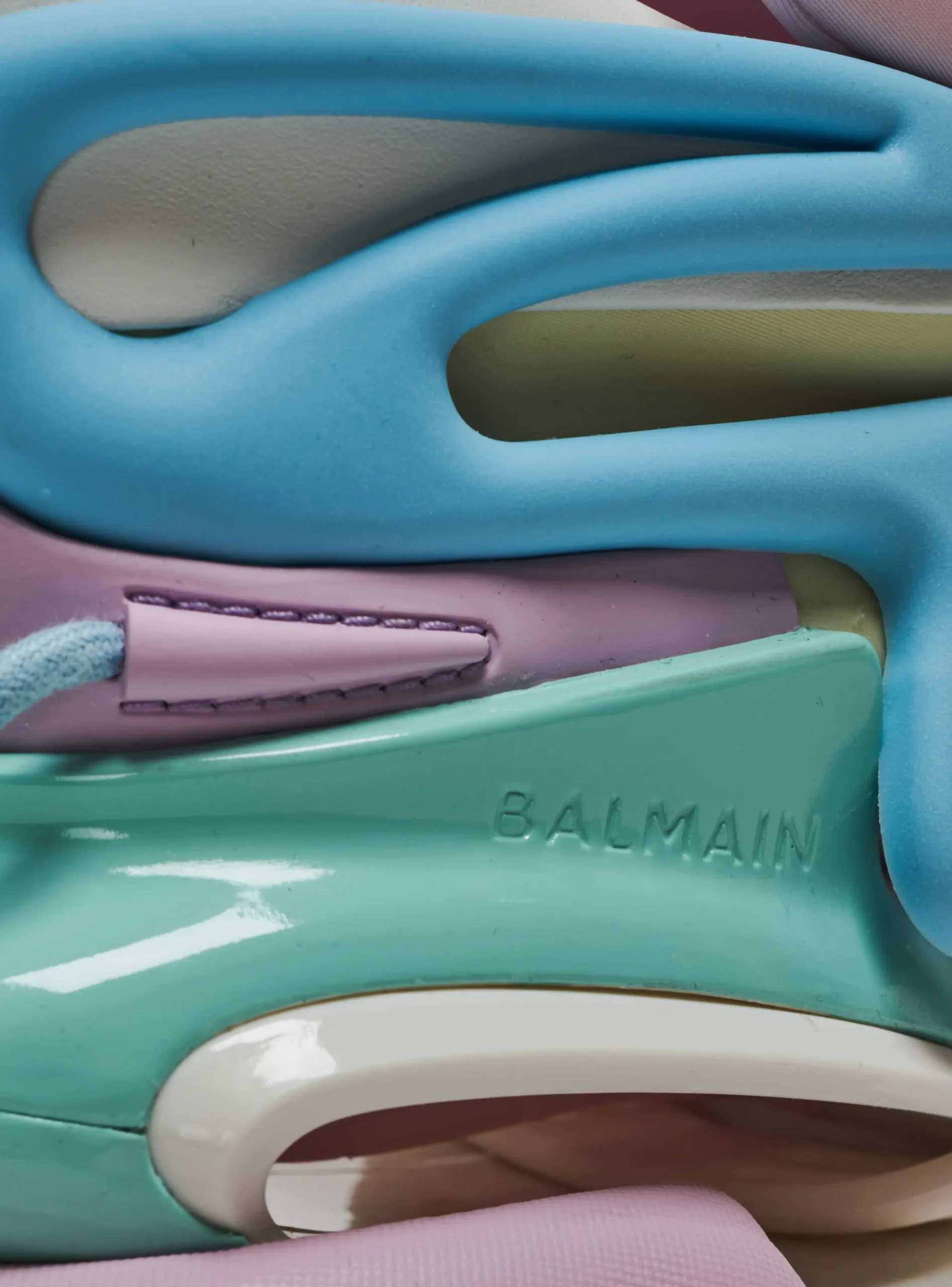 Women Balmain Unicorn Trainers In Neoprene And Leather