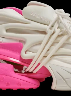 Women Balmain Unicorn Trainers In Neoprene And Leather