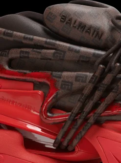 Balmain Unicorn Trainers In Neoprene And Monogram Leather