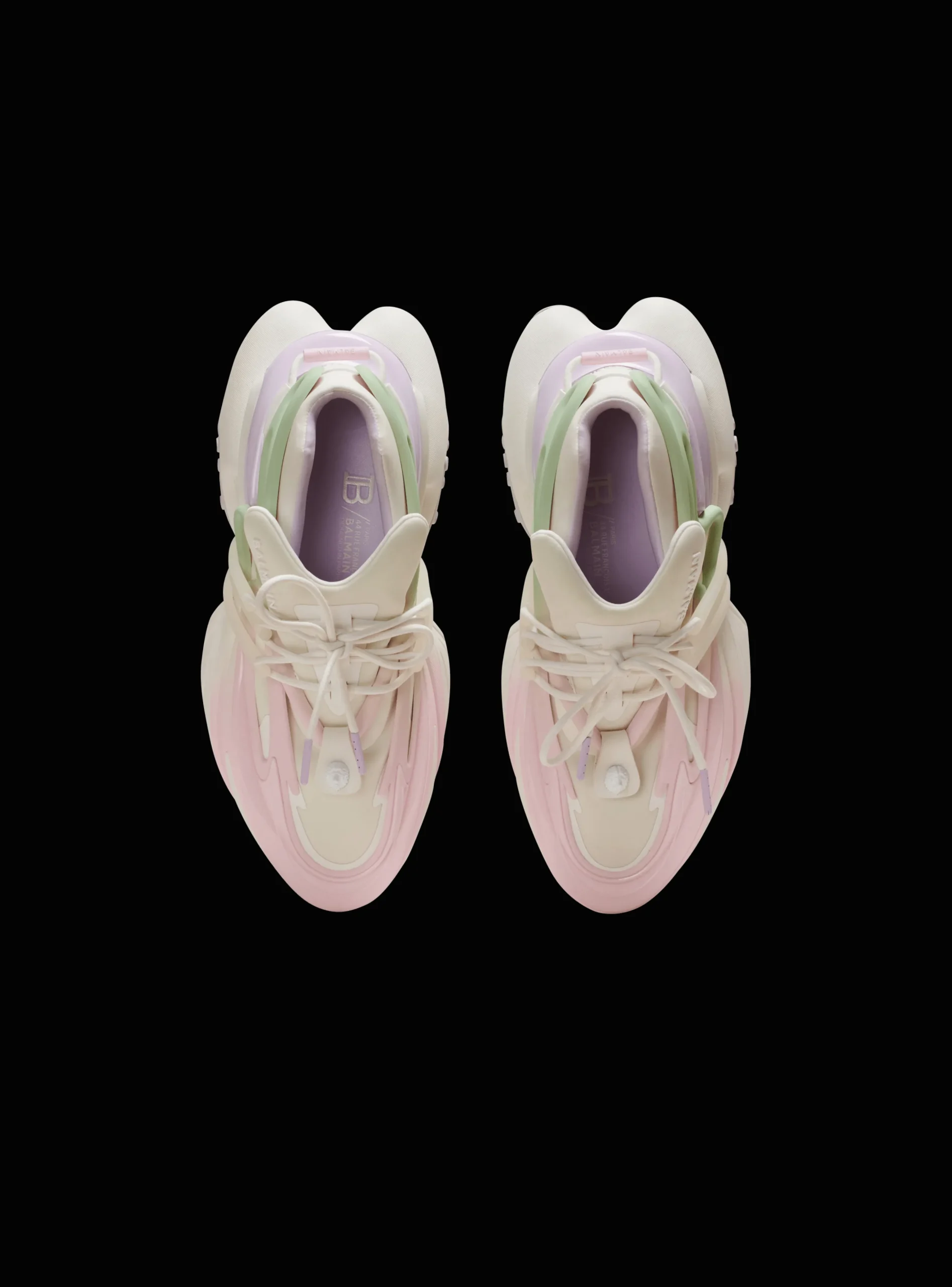 Women Balmain Unicorn Trainers In Neoprene And Leather
