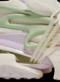 Women Balmain Unicorn Trainers In Neoprene And Leather