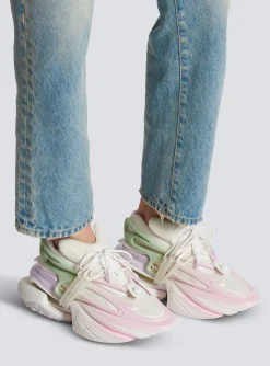 Women Balmain Unicorn Trainers In Neoprene And Leather