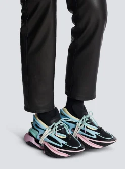 Balmain Unicorn Trainers In Neoprene And Leather