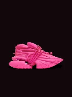 Women Balmain Unicorn Trainers In Neoprene And Rubberised Leather