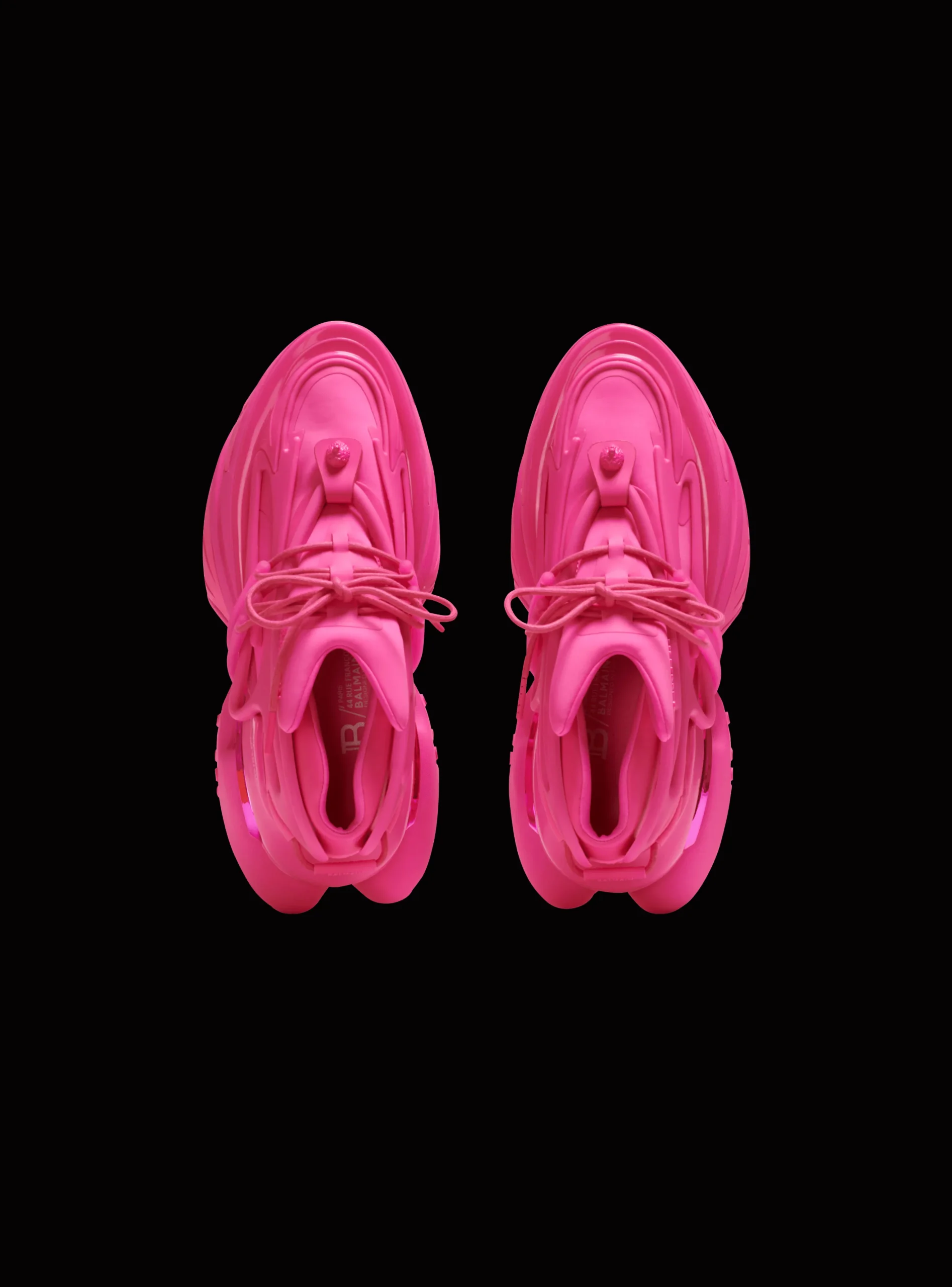 Women Balmain Unicorn Trainers In Neoprene And Rubberised Leather
