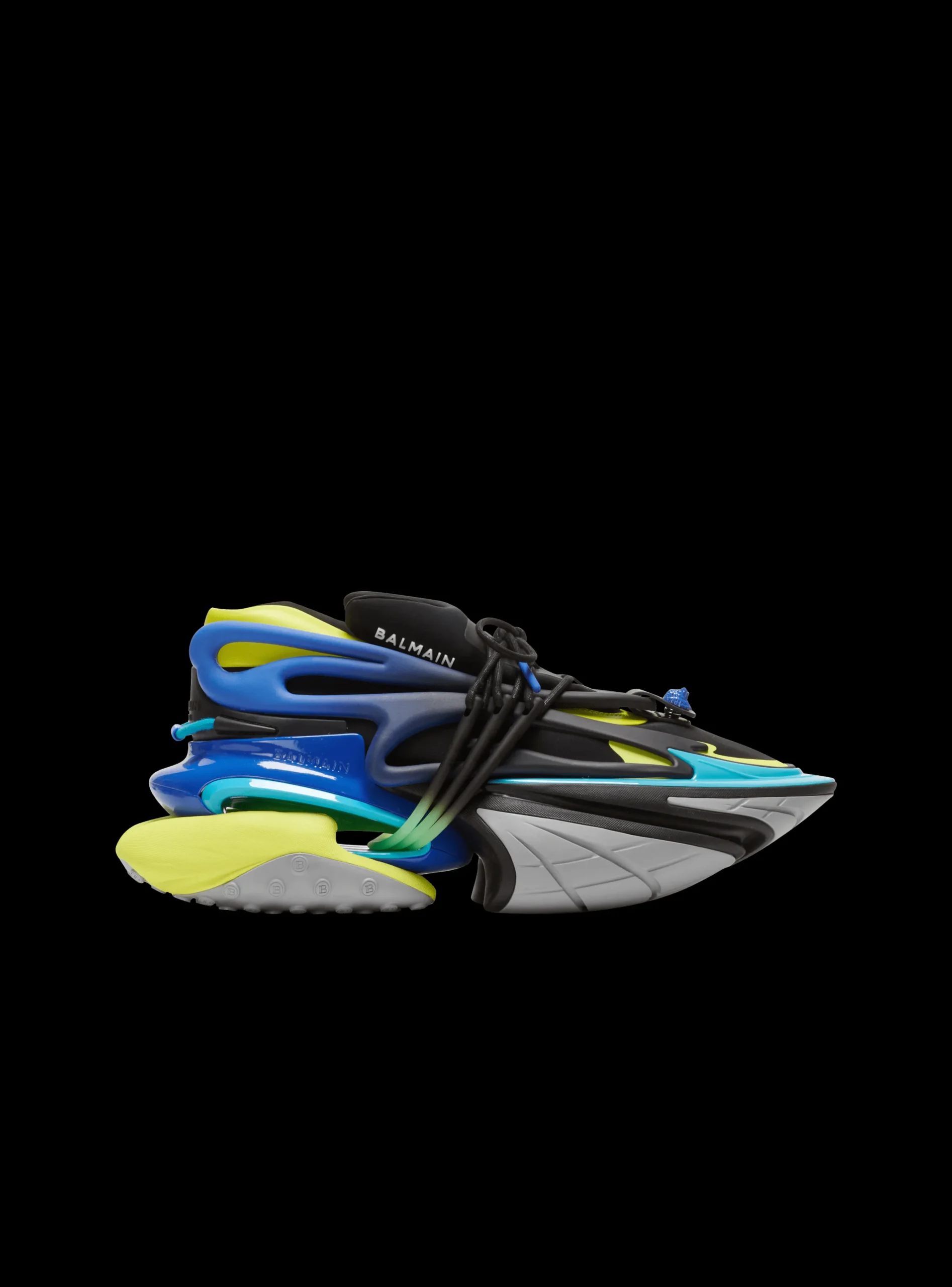 Balmain Unicorn Trainers In Neoprene And Leather