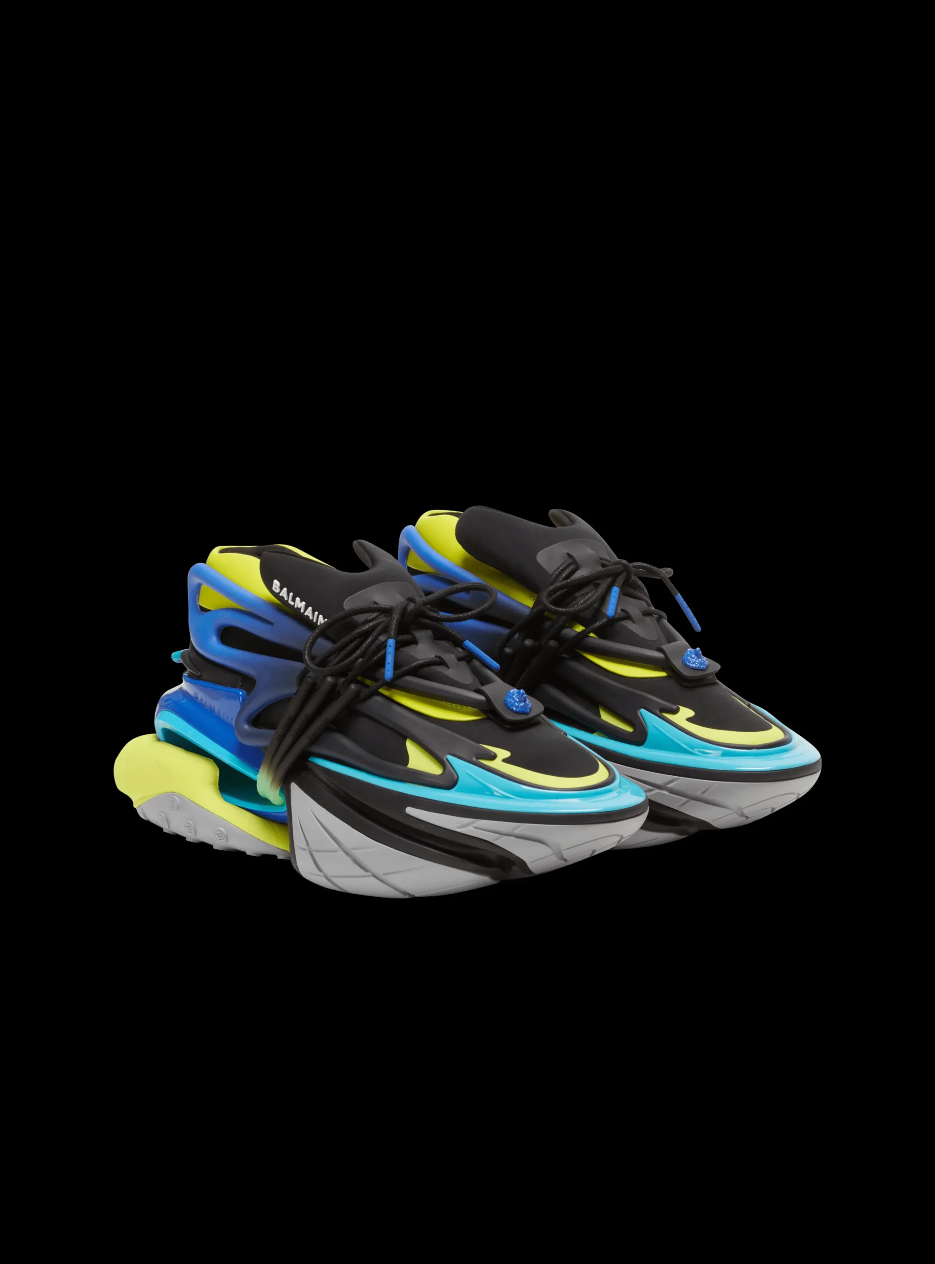 Balmain Unicorn Trainers In Neoprene And Leather