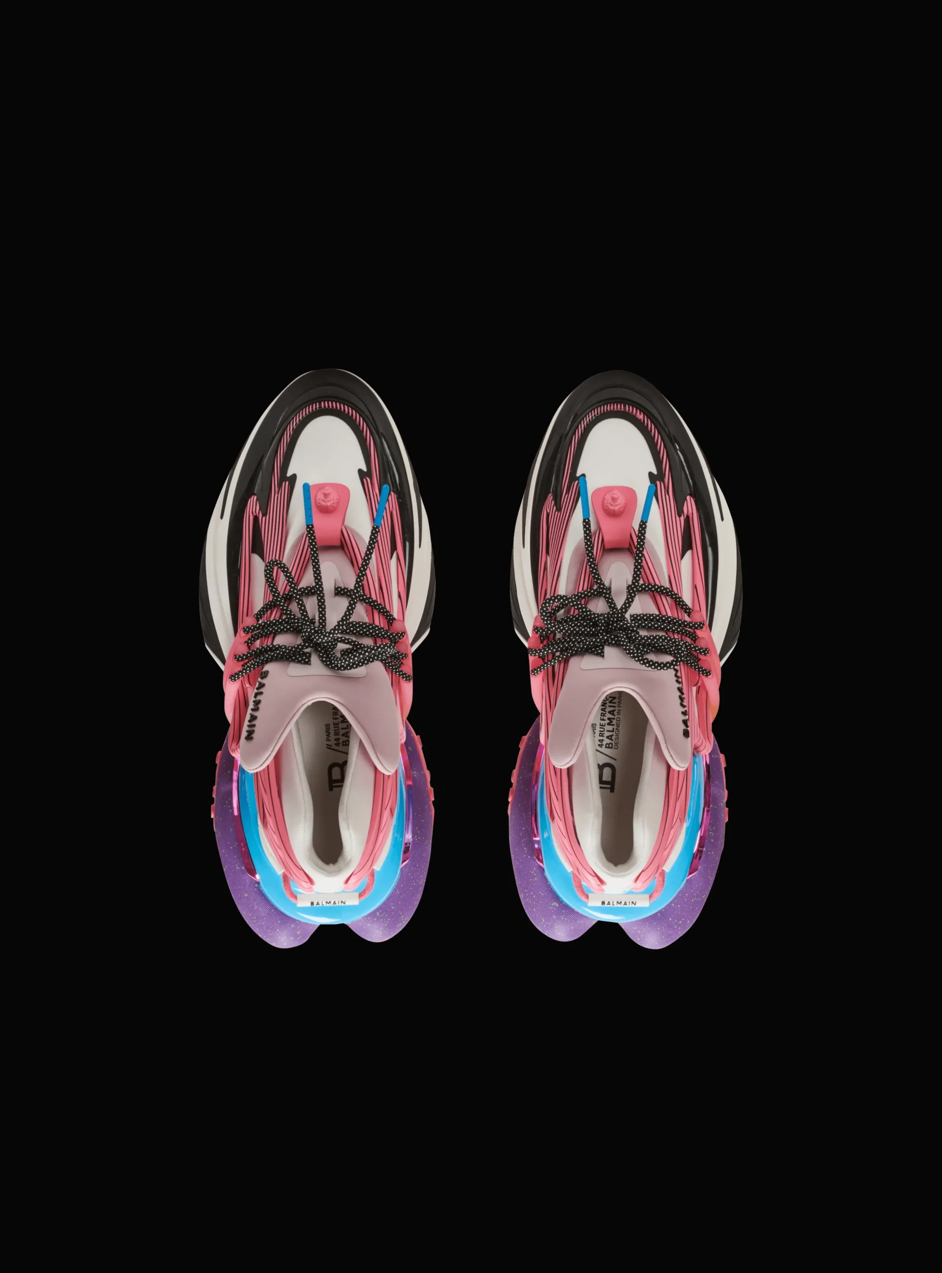 Women Balmain Unicorn Trainers In Neoprene And Leather