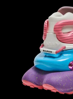 Women Balmain Unicorn Trainers In Neoprene And Leather