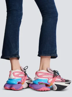 Women Balmain Unicorn Trainers In Neoprene And Leather