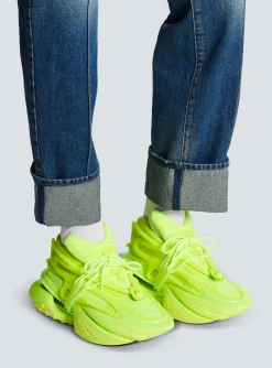 Balmain Unicorn Trainers In Neoprene And Rubberised Leather