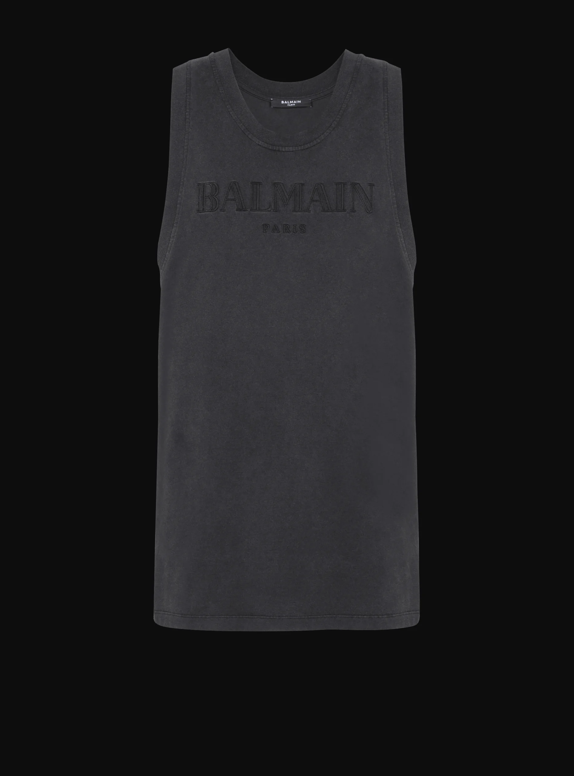 Balmain Vintage Embroidered Tank Top