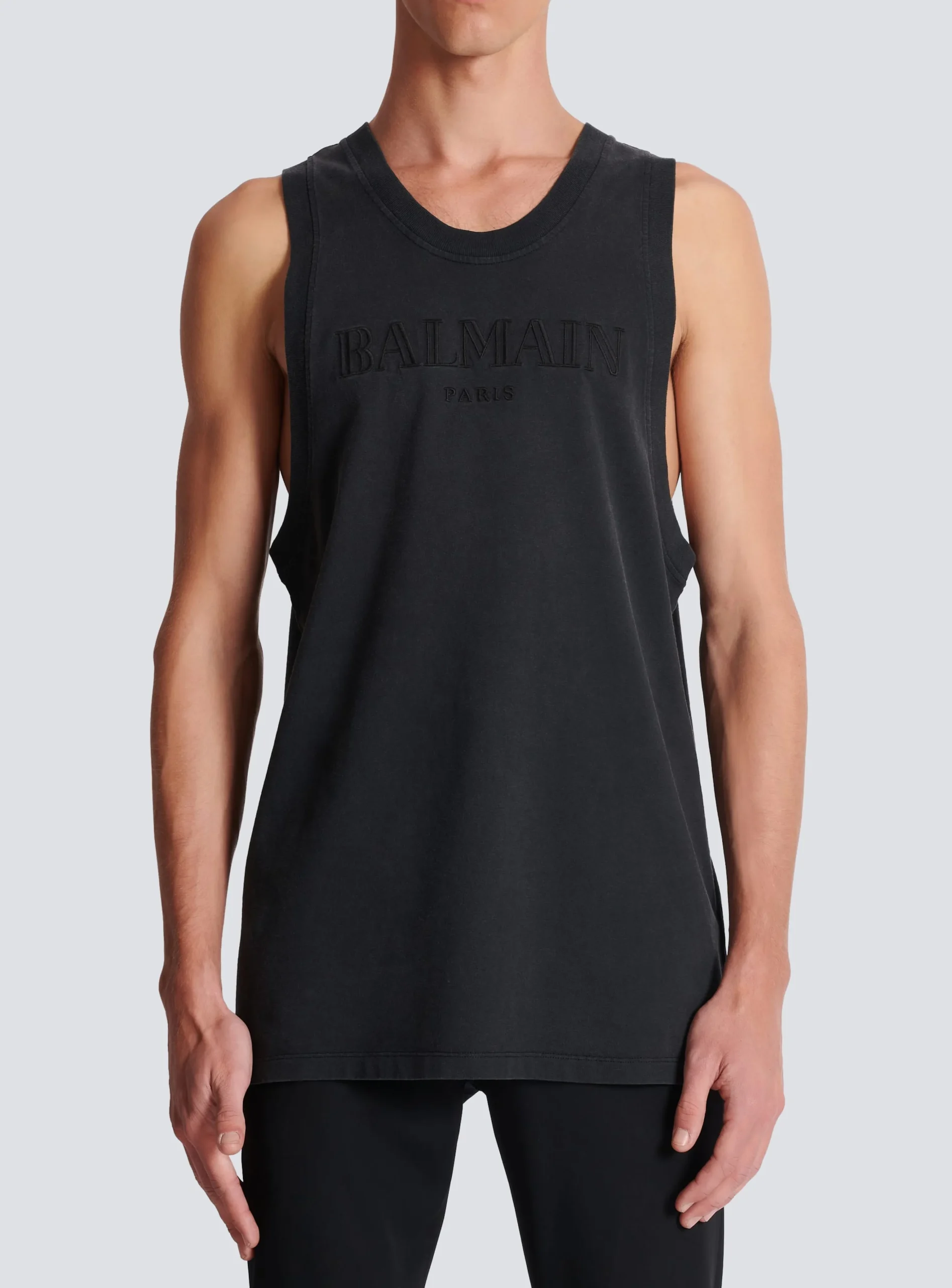 Balmain Vintage Embroidered Tank Top