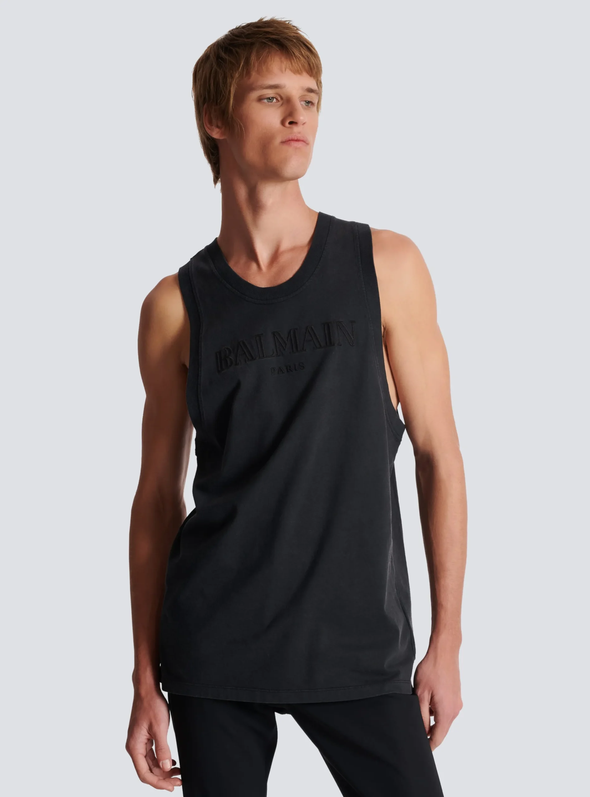 Balmain Vintage Embroidered Tank Top