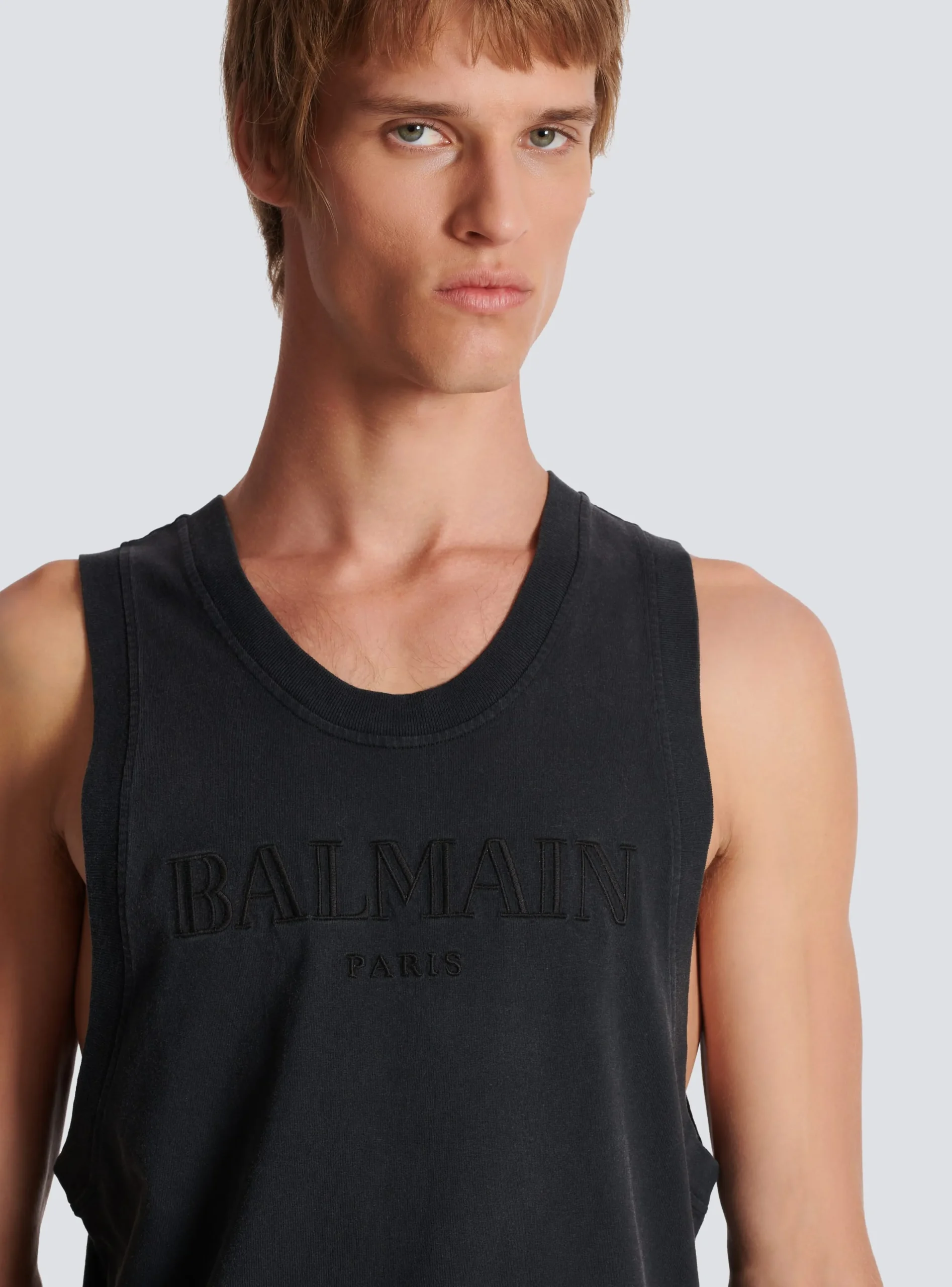 Balmain Vintage Embroidered Tank Top