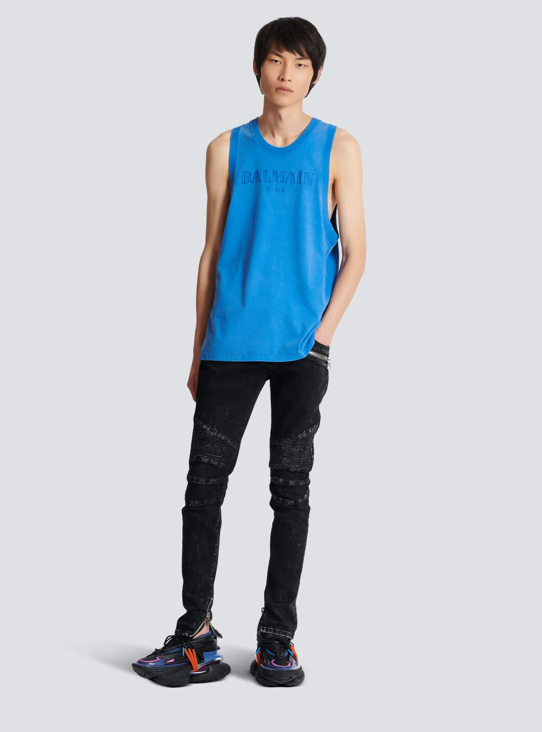 Balmain Vintage Embroidered Tank Top