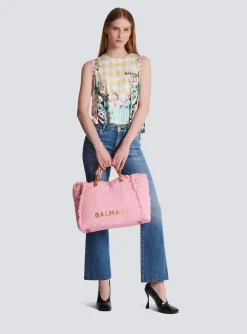 Women Balmain Vintage Tank Top With Baroque Print